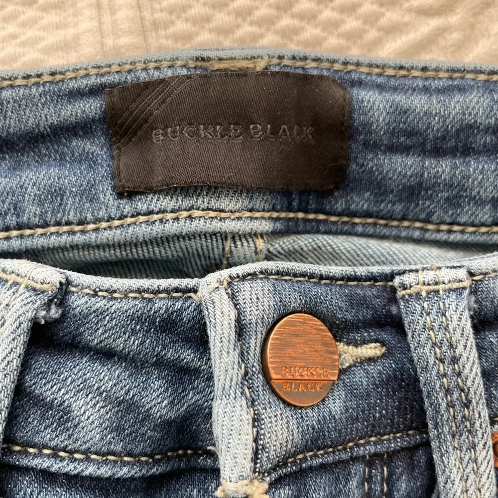 Buckle Black Fit No. 35 Ankle Skinny High Rise Denim Jeans Madagascar 2 Size 24 - Picture 7 of 15